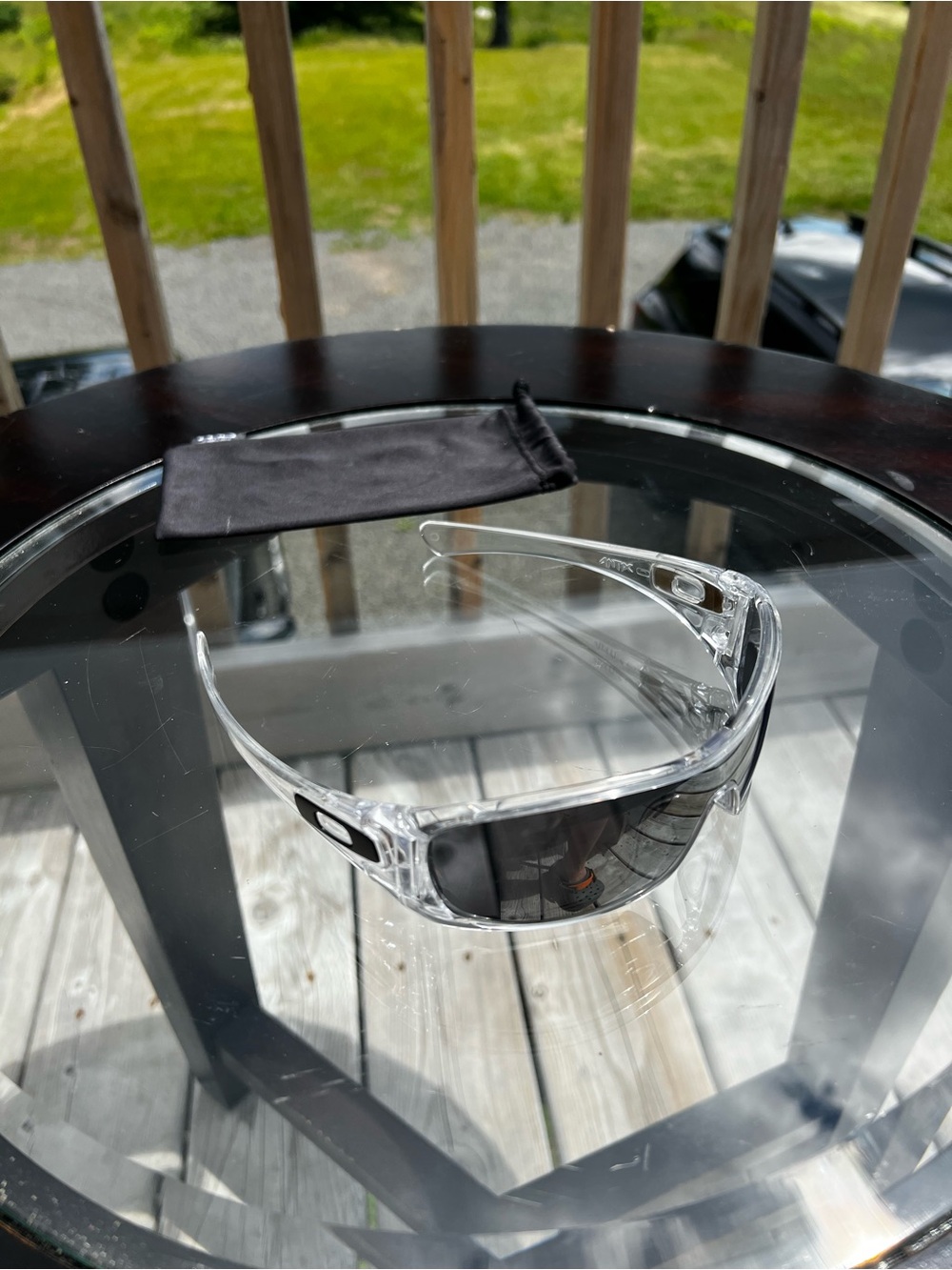 Oakley Antix Clear Frame Iridium  Lens  RARE